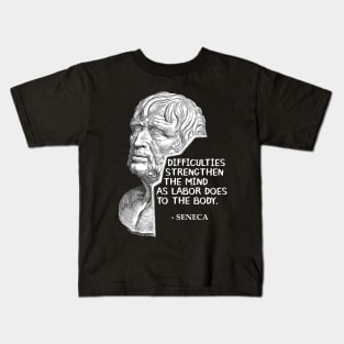 Seneca Quote VI Kids T-Shirt